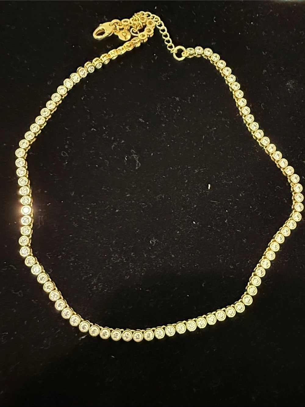Madewell gold -Tone Crystal Necklace Like New